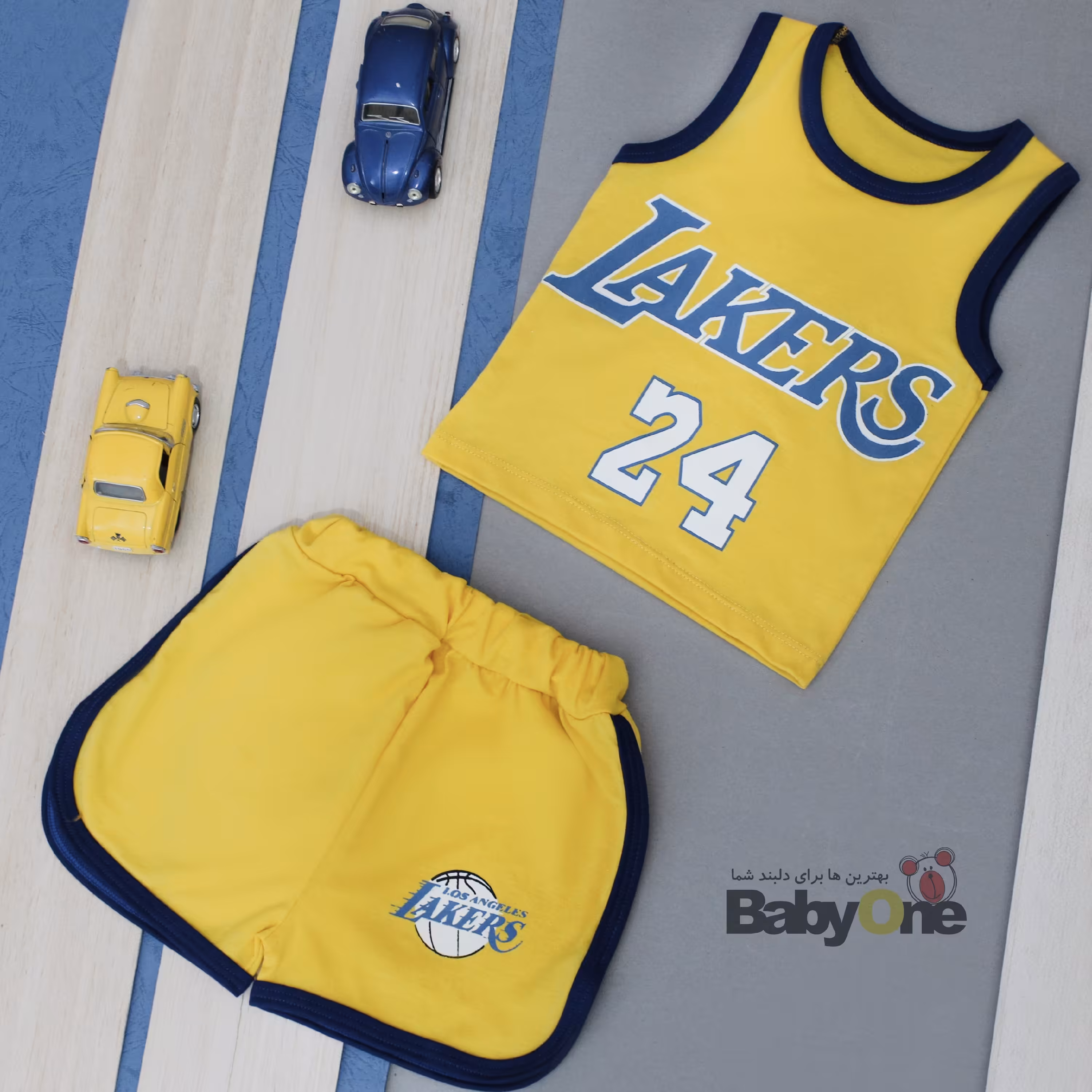دو تیکه رکابی شورت بسکتبالی زرد 
3تا6ماه سایز 1
6تا9ماه سایز 2
9تا12ماه سایز 3
12تا18ماه سایز 4