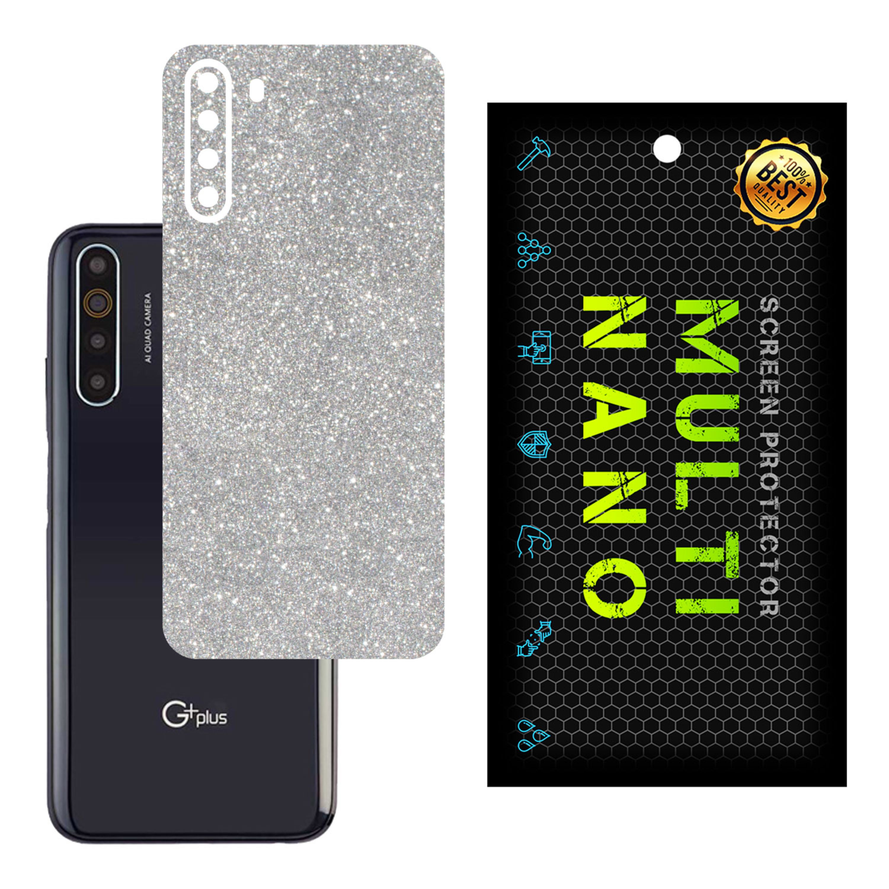 برچسب پوششی MultiNano مدل X-G1F-Silver برای پشت موبایل جی پلاس X10