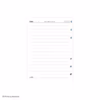 کاغذ کلاسور 6 حلقه یادداشتی 100 برگ مسترنوت کد 549