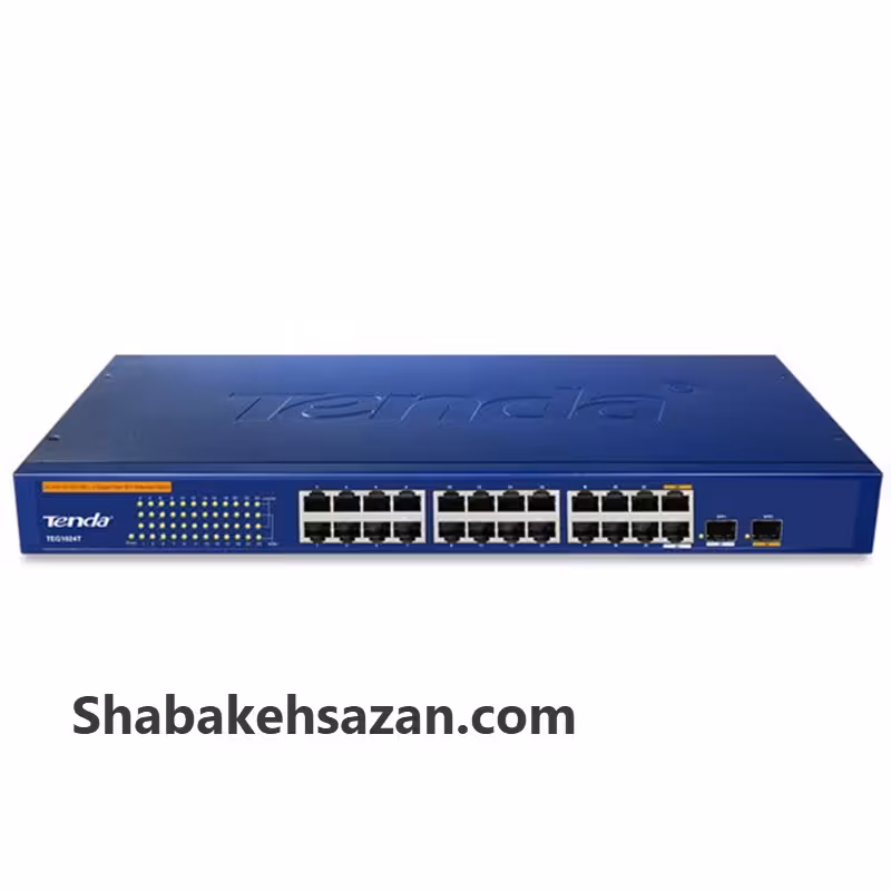 سوییچ غیرمدیریتی 24 پورت 10/100/1000 تندا تی ای جی 1024 تی