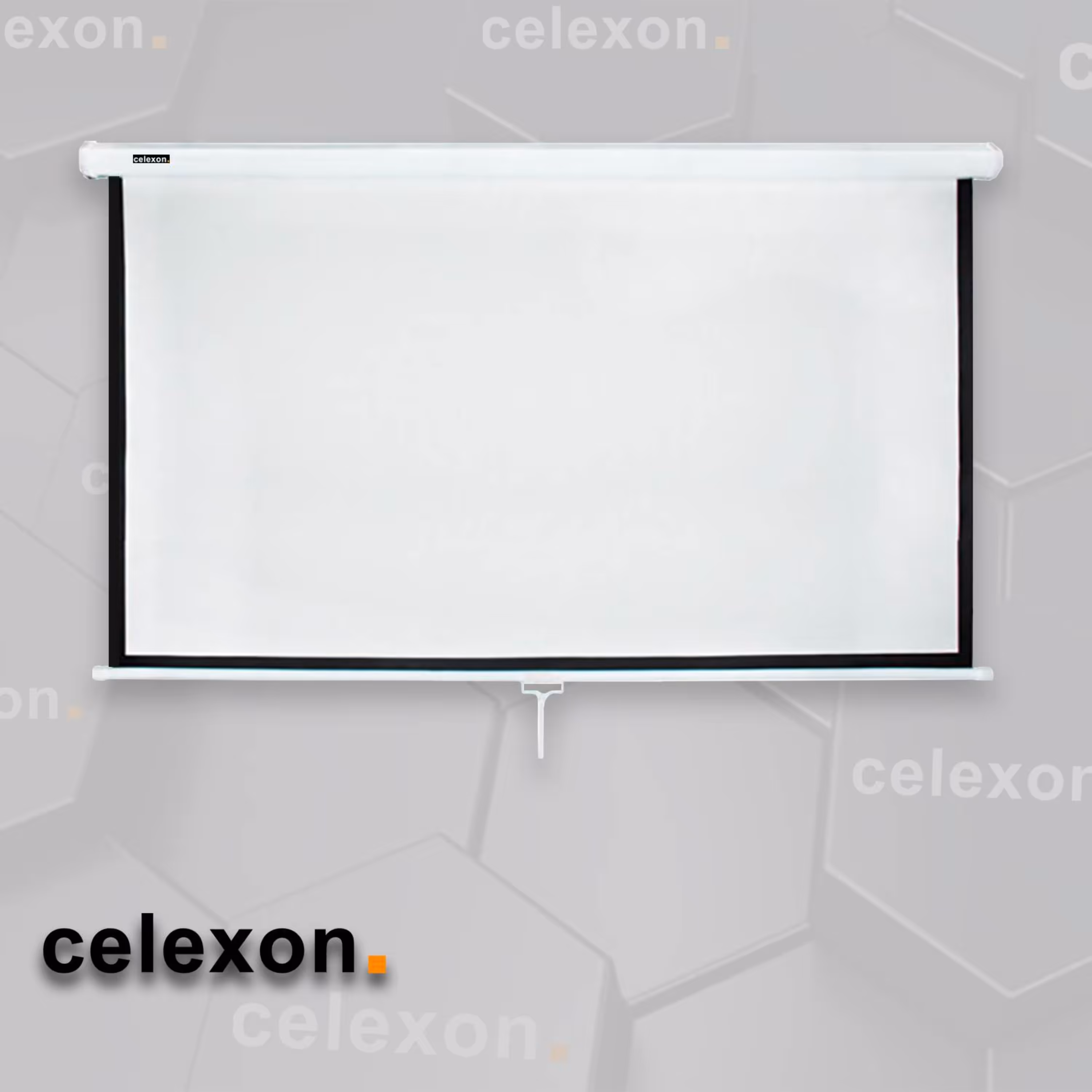 پرده نمایش سفید دستی سلکسون مدل CS180M