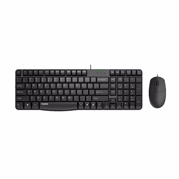 کیبورد و موس USB رپو مدل X120sX120s Wired Optical Mouse & Keyboard Combo-1