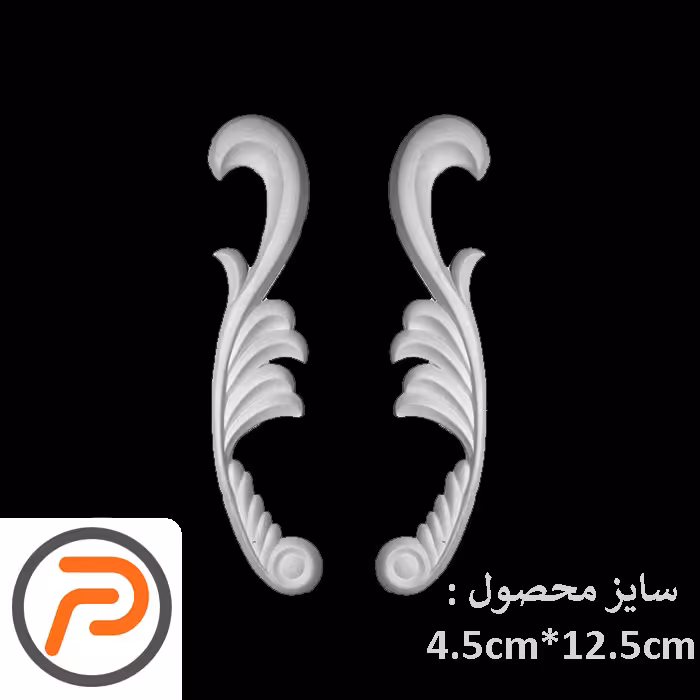 گل تزیینی طرح منبت pvc کد 175