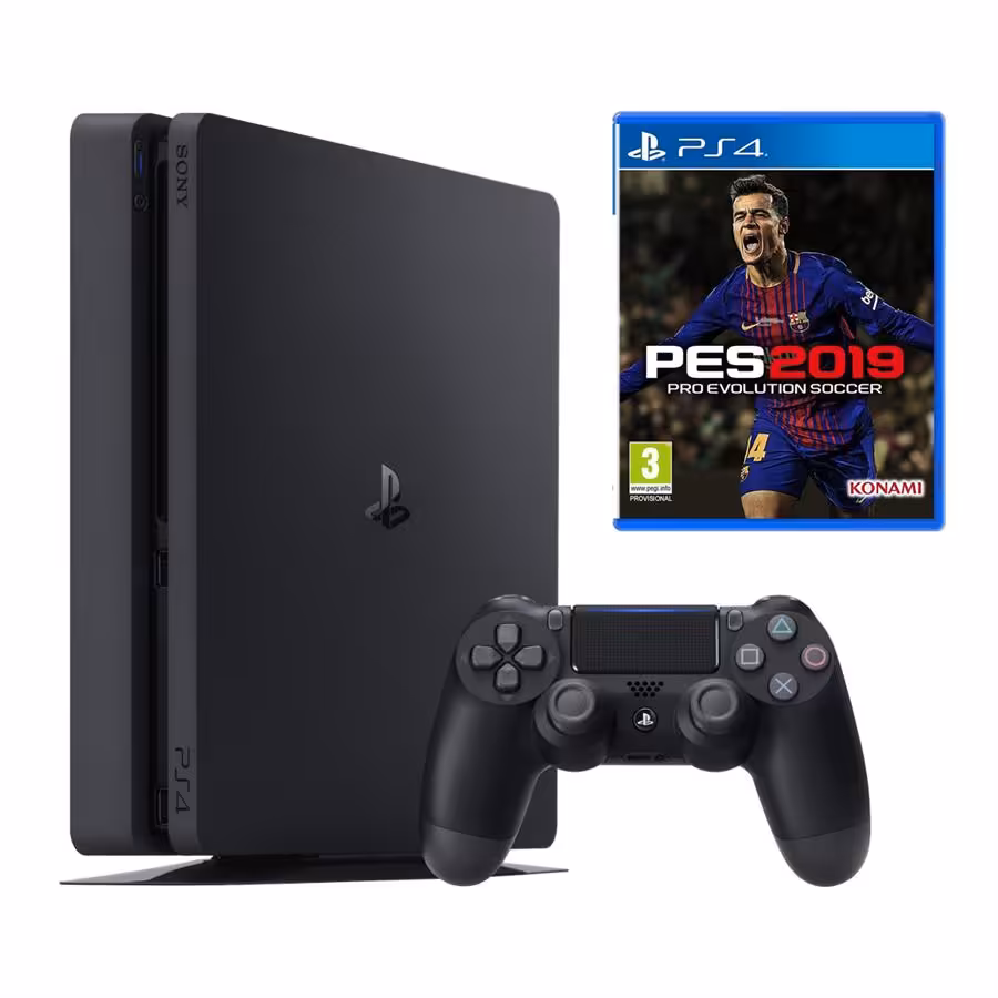 کنسول بازی سونی مدل Playstation 4 Slim کد CUH-2216B Region 2  ظرفیت 1 ترابایت به همراه بازی  پی اس 19