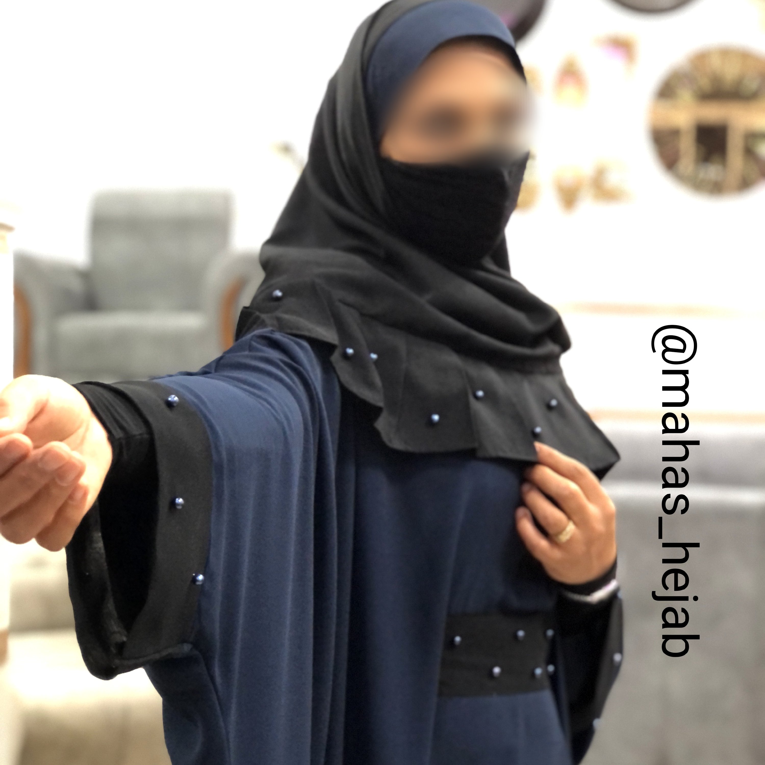 ست مانتو عبایی و روسری