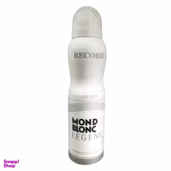 اسپری بدن مردانه رکورد (Record) مدل mond blonc legenc حجم 150 میلی لیتر