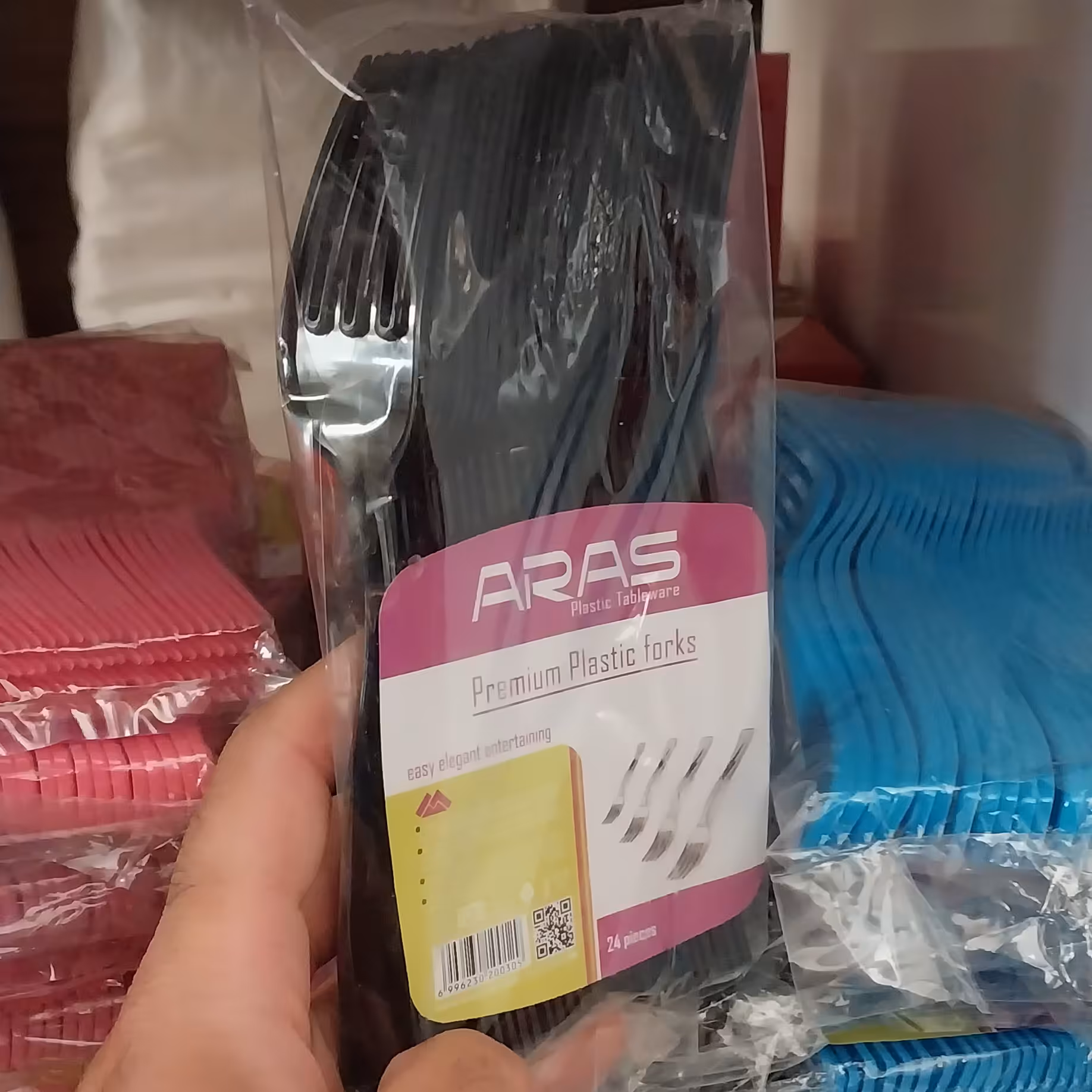 چنگال 24 عددی رنگ مشکی