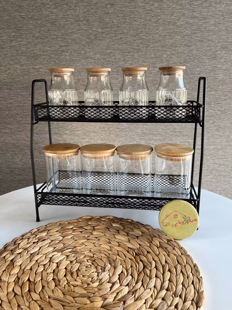 استند فلزی تاشو همه کاره مدل رزا رنگ مشکی