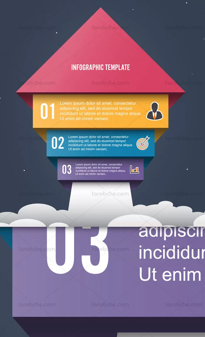 وکتور المان اینفوگرافیک با طرح مفهومی استارتاپ - گرافیک با طعم تربچه