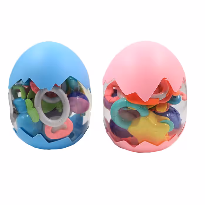 پک جغجغه 10 عددی نوزاد طرح تخم مرغ