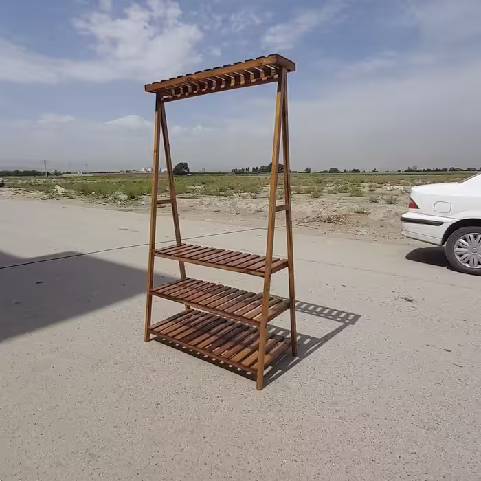 رگال لباس 3طبقه گردویی روشن 