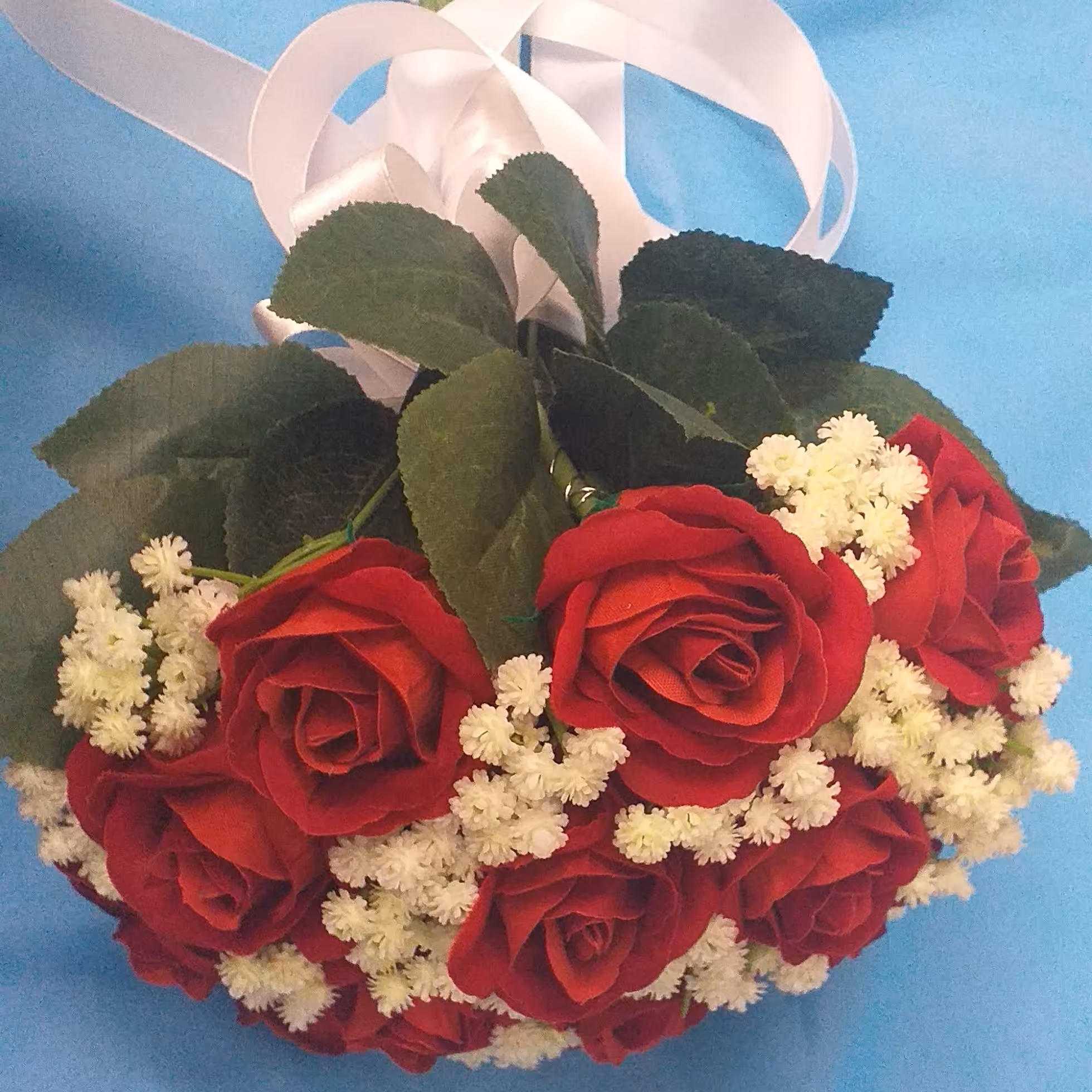 دسته گل  عروس ست کامل تاج و مچ بند و گل داماد در رنگبندی