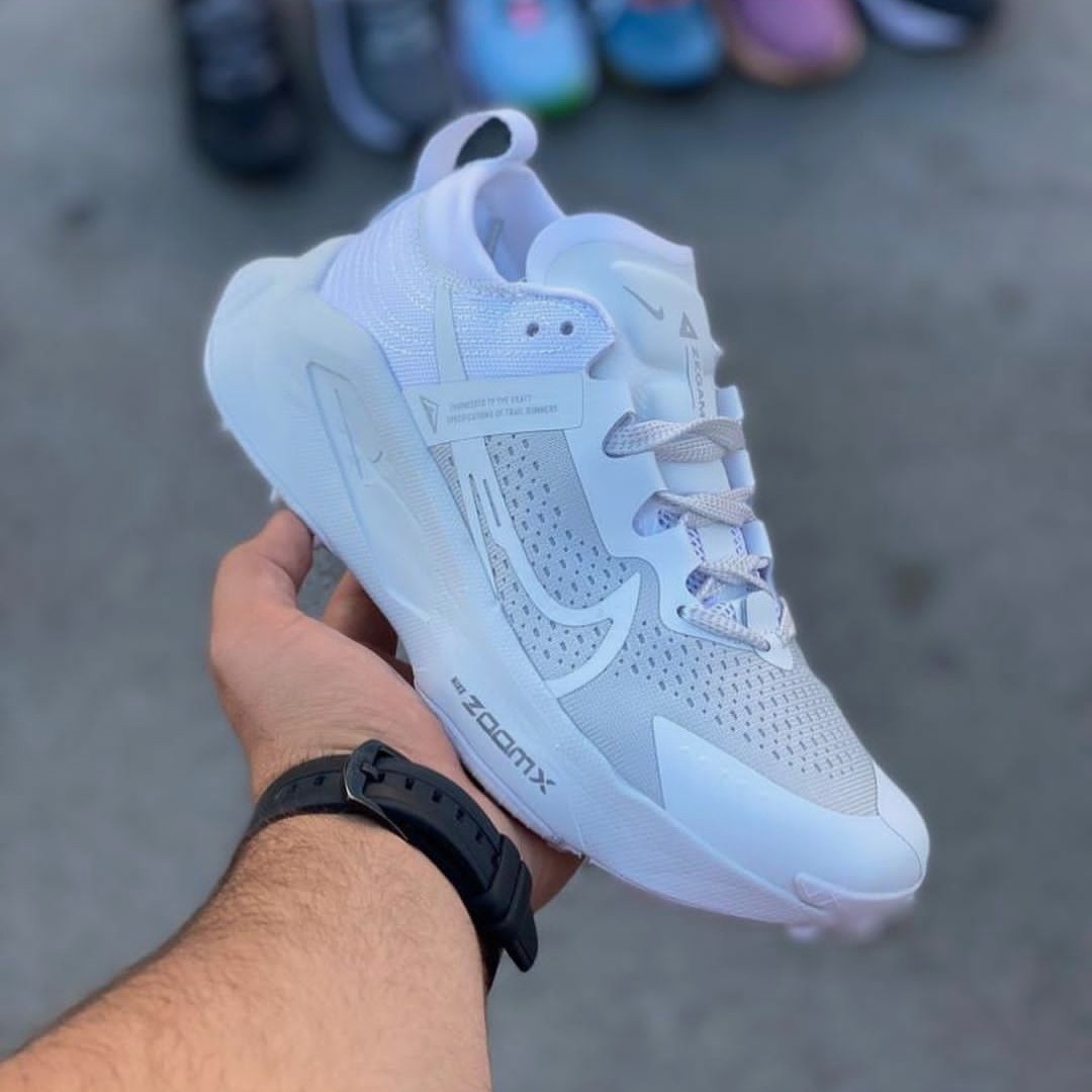 554 کتانی نایک زوم ست زنانه و مردانه مناسب ورزش و پیاده روی رنگ سفید Nike men and women