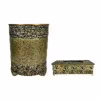 سطل و جا دستمالی گرد آنتیک 6022