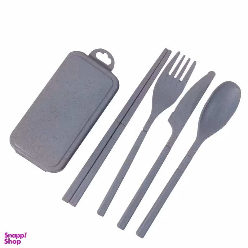 قاشق و چنگال سفری مدل 5500 مجموعه 5 عددی