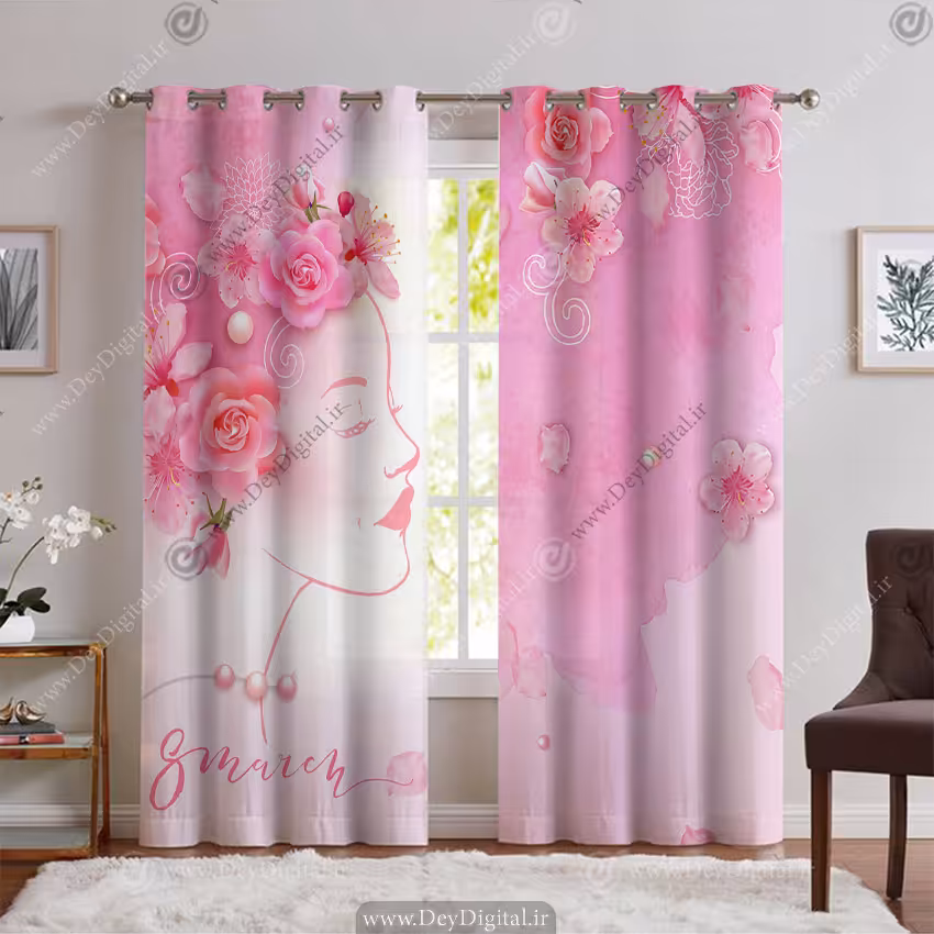 پرده پانچ طرح فانتزی برای کلینیک زیبایی PK-5679