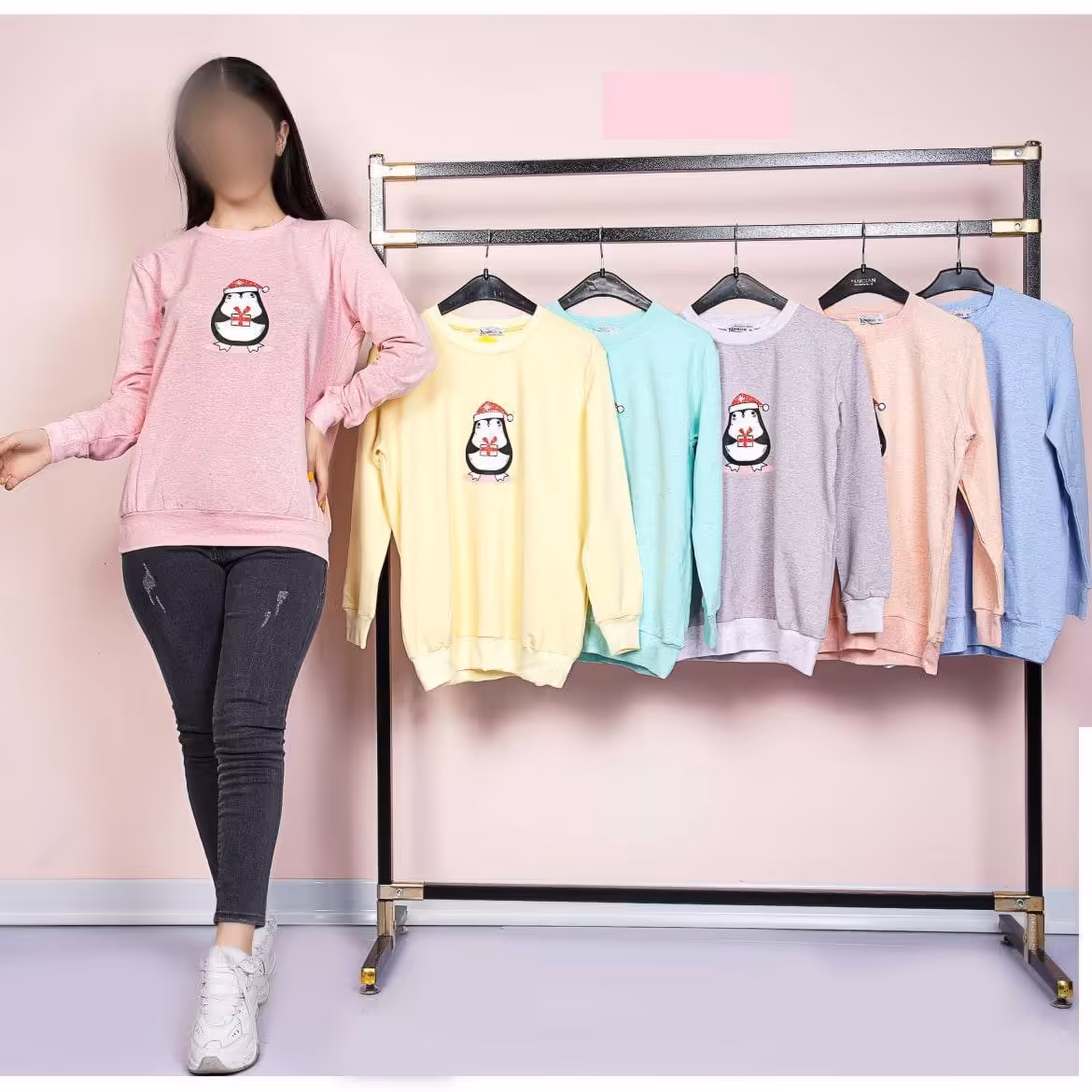 بلوز پنگوئن جنس دورس ملانژ فری سایز 38تا44