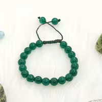 دستبند سنگ عقیق سبز(کریسوپراز)     سنگ تقویت عمومی روحیه قلبی    کد 217