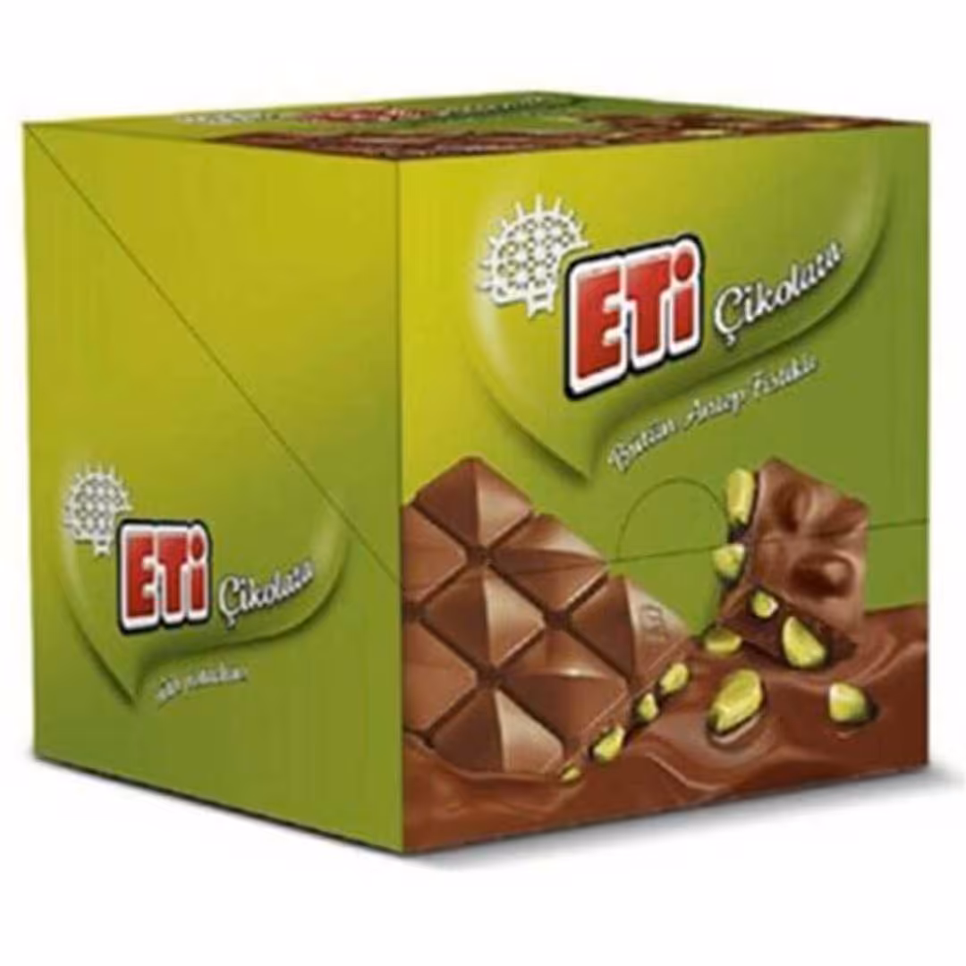 شکلات شیری پسته ای اتی ترکیه - بسته 6تایی  وزن خالص360گرم