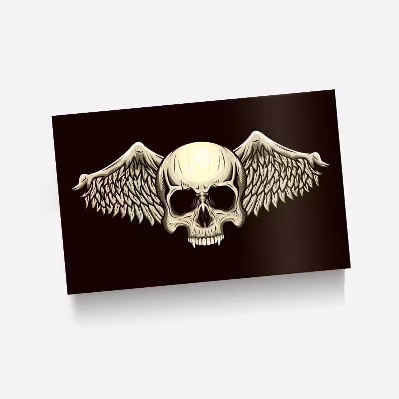 استیکر(برچسب) کارت عابر بانک-طرح گنگ(اسکلت)-کد6-سفارشی