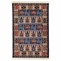 گلیم ماشینی یک و نیم متری  (1.5-1) -  طرح ایلیا