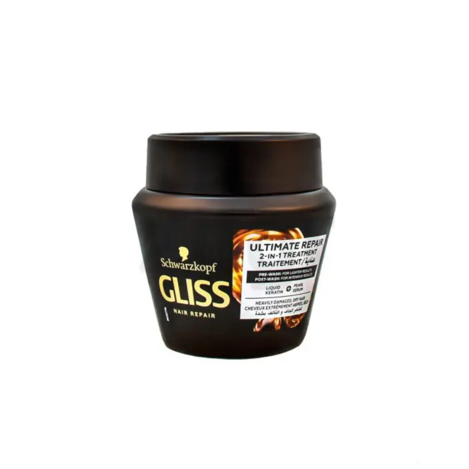 ماسک مو ترمیم کننده 2 در 1 گلیس Ultimate Repair مناسب موهای خشک و بسیار آسیب دیده 300 میل
