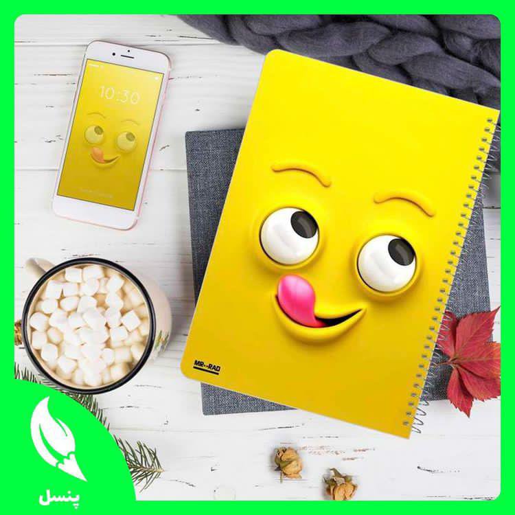 دفتر مشق 50 برگ ایموجی خوشمزه