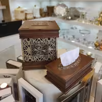 ست سطل و دستمال چوبی سلطنتی