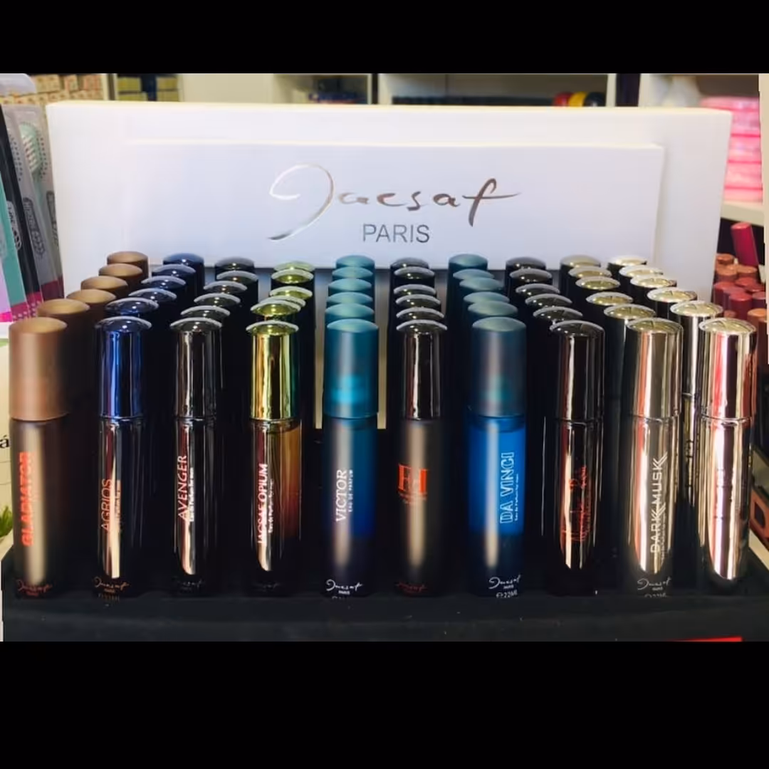 عطر جیبی22میل  ژک ساف اورجینال در تمامی رایحه ها 
