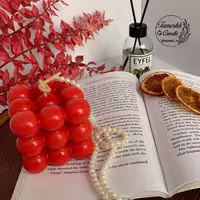 شمع مکعب روبیک قرمز(گیفت ولنتاین)