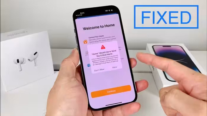 هشدارهای حیاتی آیفون Home Critical Alerts