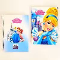 دفتر مشق 50 برگ حاشیه دار پرنسس های دیزنی