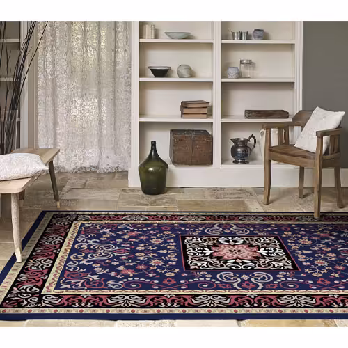 روفرشی کشدار ضد اب مخمل شانل ابریشم کد F33 سایز 3 متری