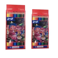  مداد رنگی 12 رنگ البرز مدل Woodless کد G2 بسته 2 عددی 