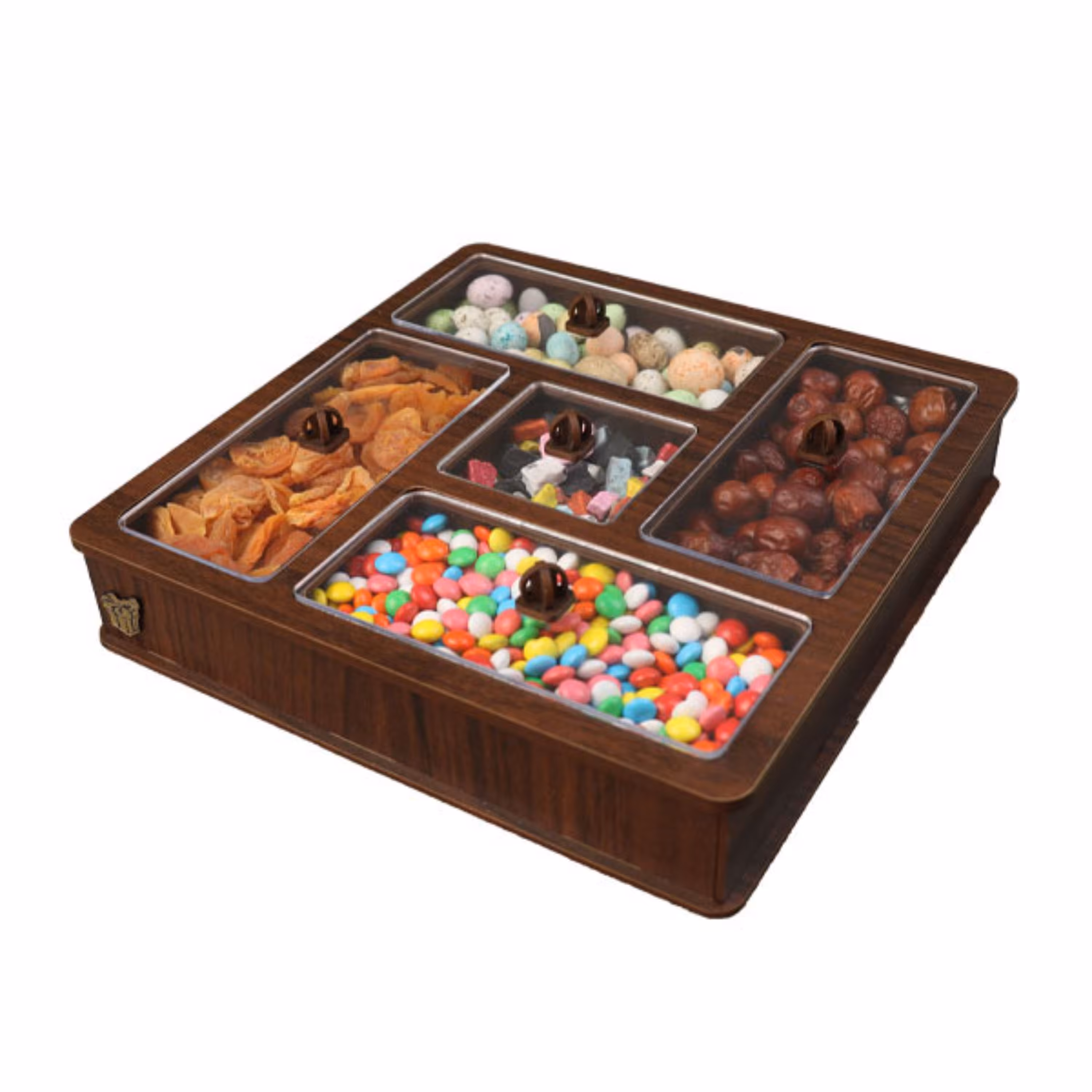 جعبه پذیرایی آجیل و خشکبار جعبه چوبی دمنوش کد LB28 - 11