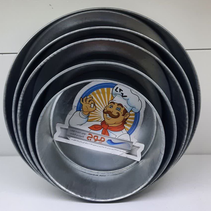 قالب گرد گالوانیزه برند موج(قطر 25سانت ارتفاع 8.5 سانت)