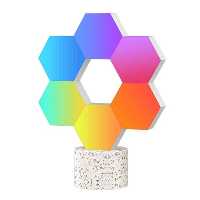 کیت هوشمند نورپردازی RGB مدل 5 ضلعی لایف اسمارت cololight pro LS166A6 بسته 6 عددی