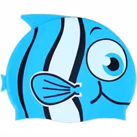 کلاه شنا بچه گانه طرح ماهی ( آبی )