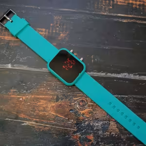 ساعت مچی ال ای دی بند رابر LED