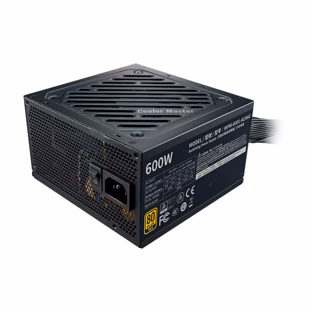 منبع تغذیه کولر مستر Cooler Master G600 MWE Gold V2