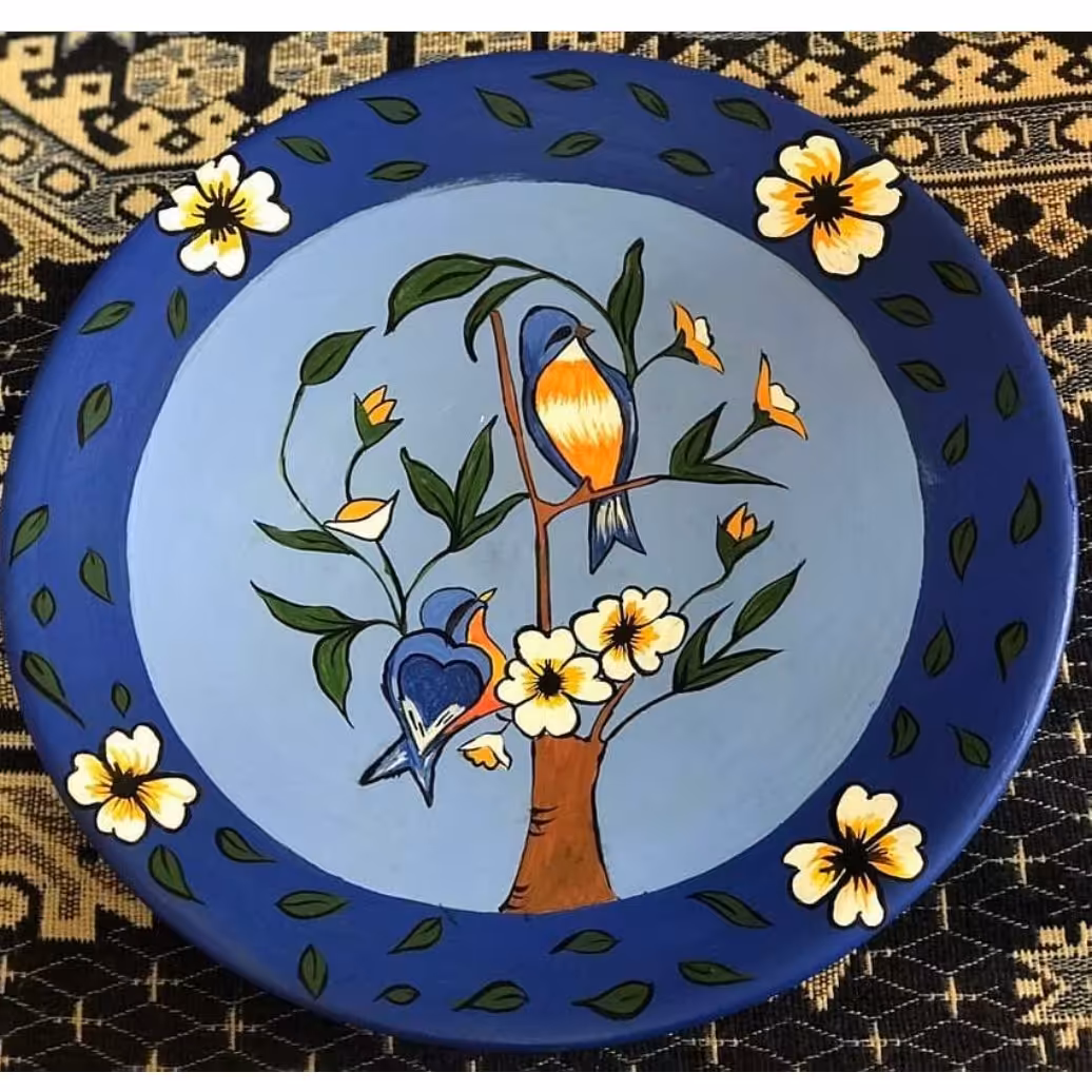 بشقاب دیوارکوب پرنده (پس کرایه)