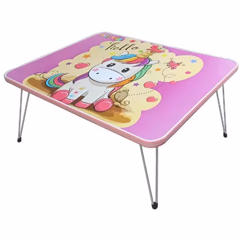 خرید میز تحریر تاشو فانتزی پارس طرح کارتونی سایز 70 چوبی