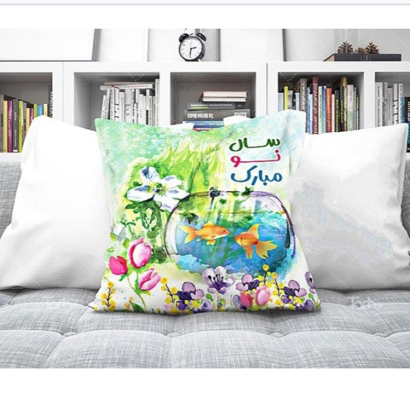 کاور  کوسن چاپی طرح سال نو    ابعاد   30 در 30