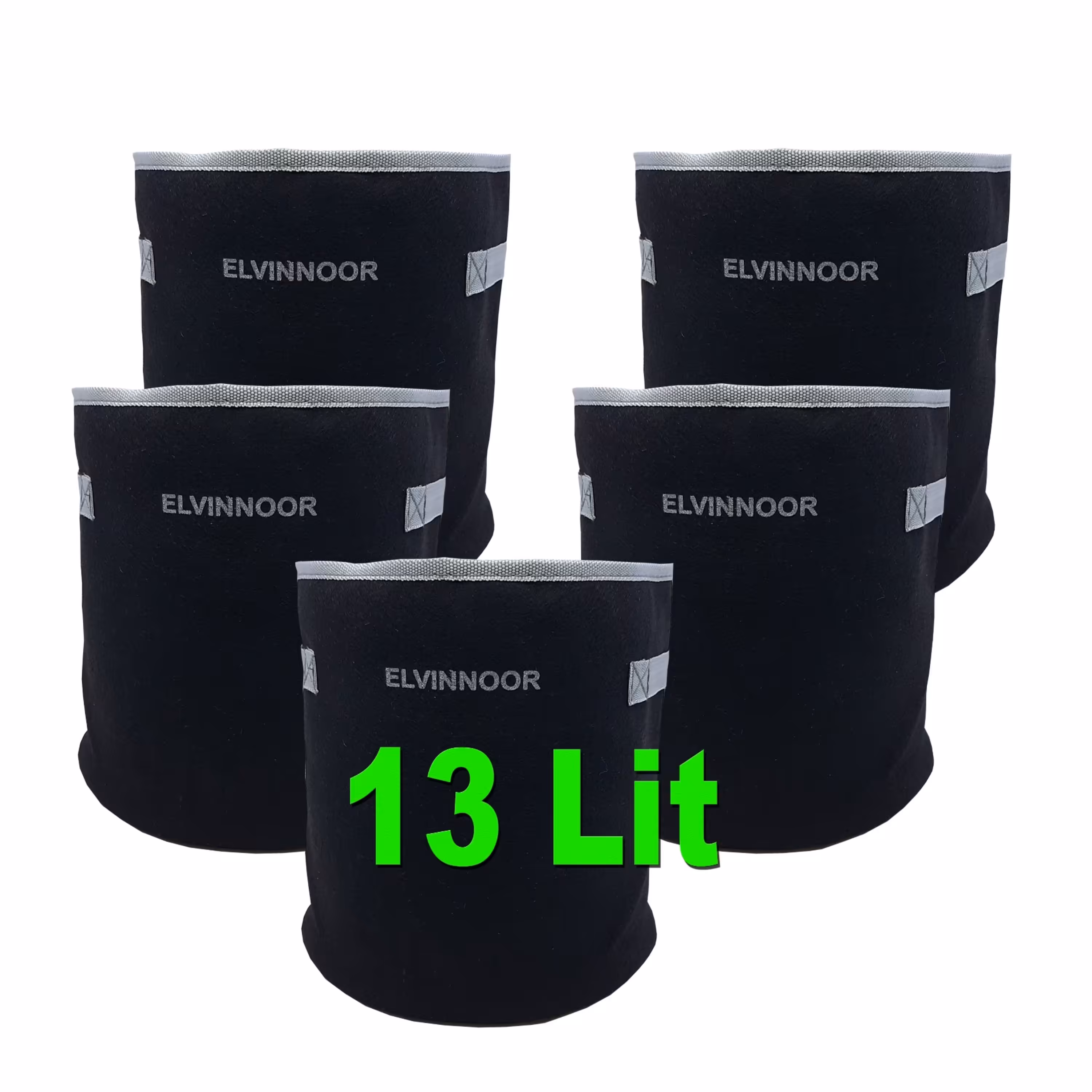 گلدان پارچه ای 13 لیتری الوین نور بسته 5 تایی