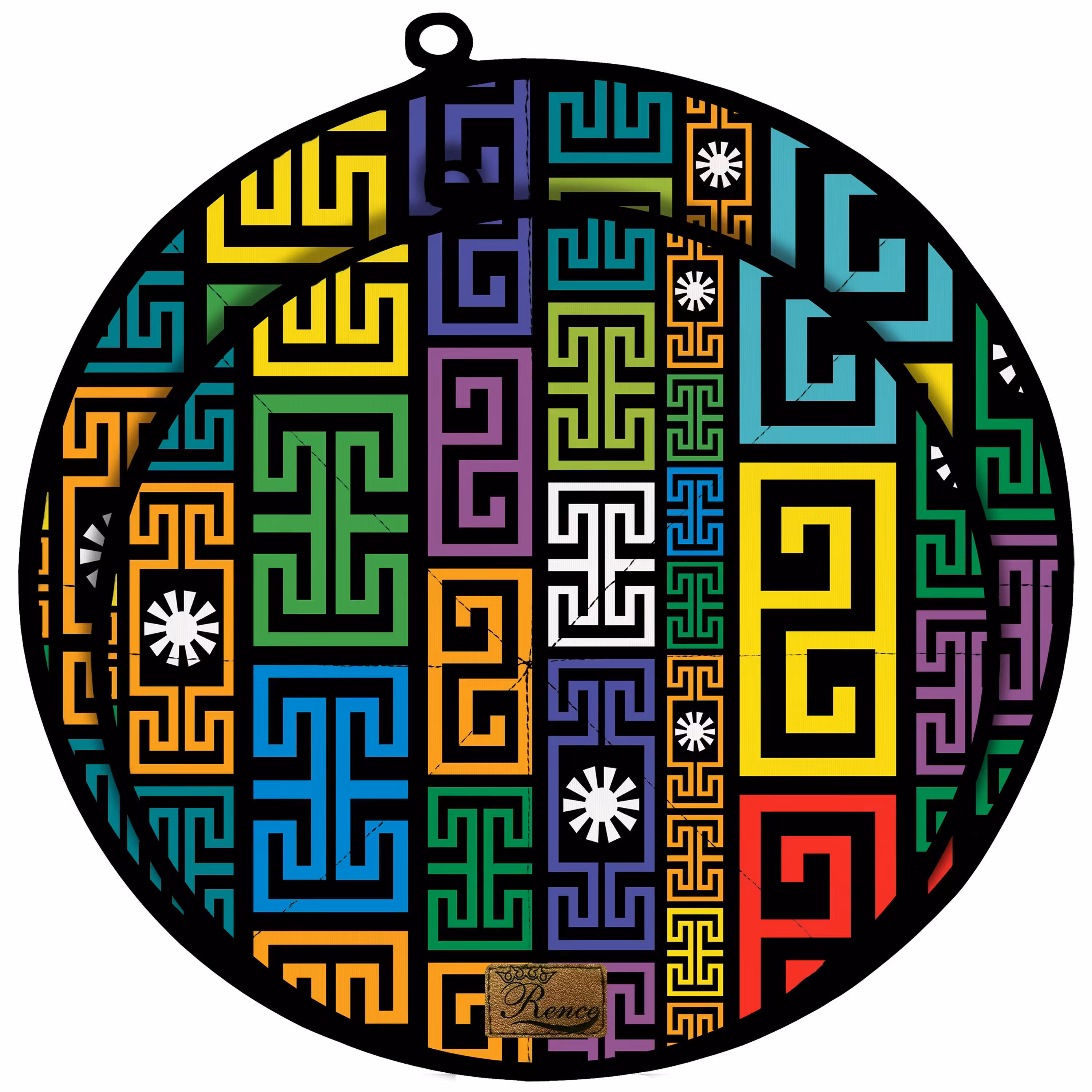 دمکنی ست دو تکه پارچه ای مخمل دو رو چاپ طرح رنگی سایز 25 و 30 مدل B1-146 شرکت رنس