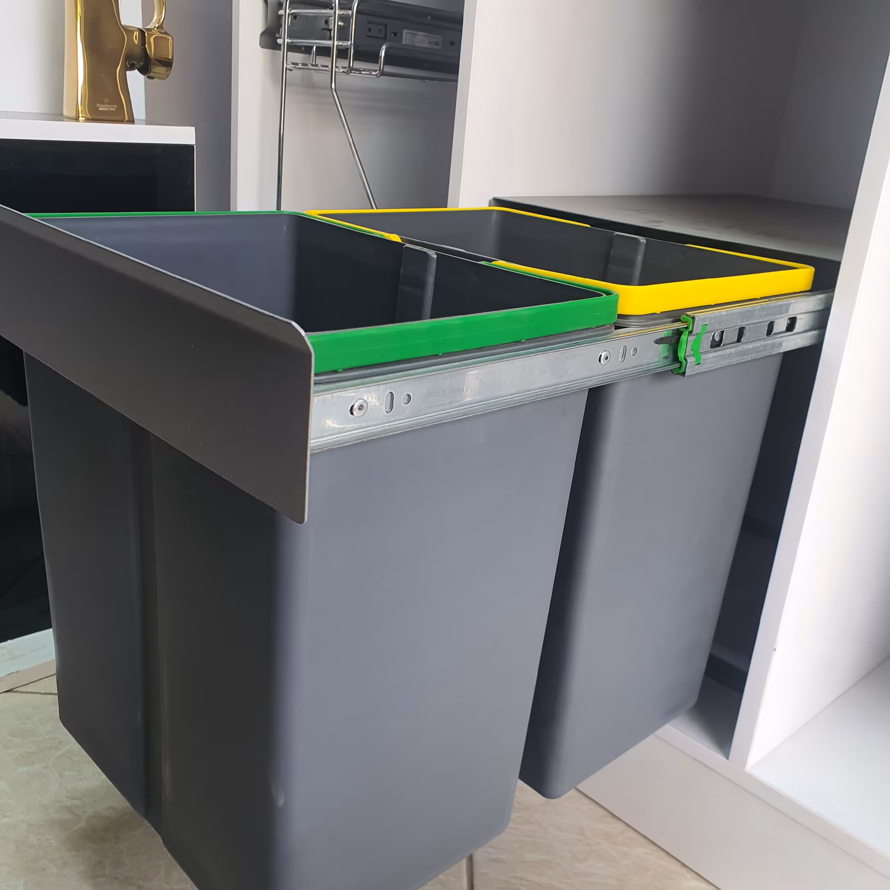 سطل زباله دوقلوکابینتی