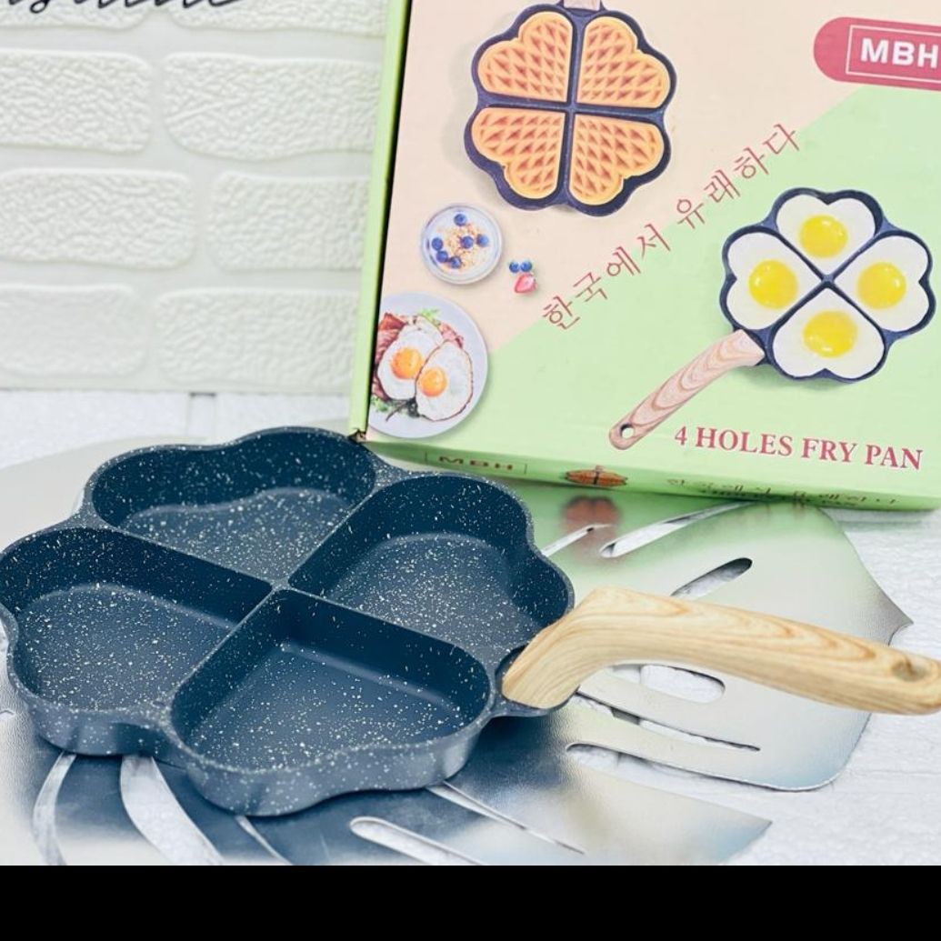 ماهی تابه 4خونه قلبی شیک و جالب مناسب پخت و پزهای قالبی(ماهی تابه 4خانه طرح قلب)