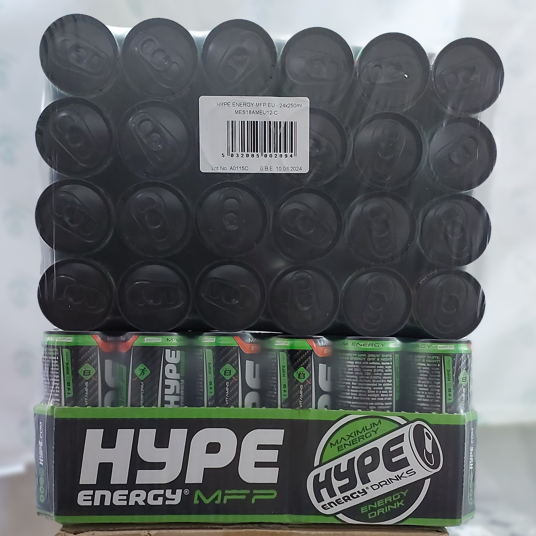 هایپ اصلی(250میل)(24عددی)ارسال سراسر کشور نوشیدنی انرژی زا هایپ(اصلی میلmpf(250 hype