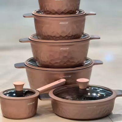 سرویس قابلمه 12پارچه چدن عرشیا