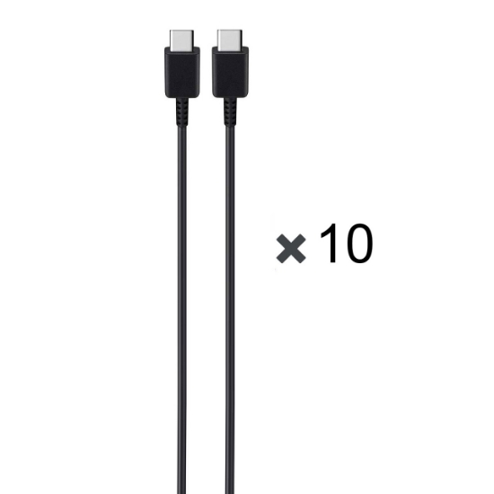 پک ده عددی کابل تبدیل USB-C به USB-C سامسونگ مدل S23 CH-HI  PD طول 1 متر